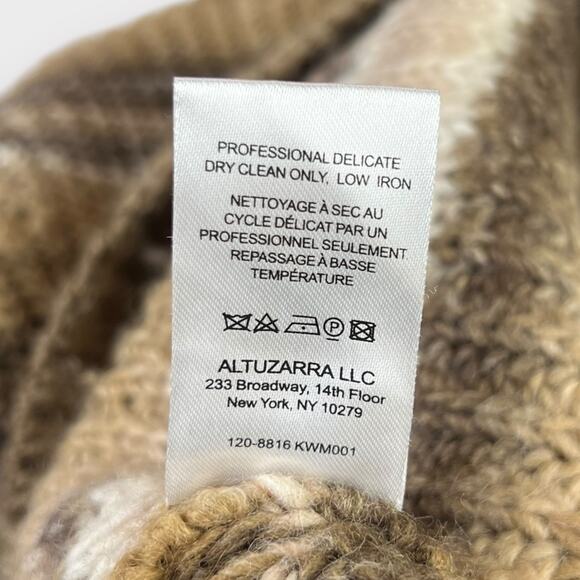 Altuzarra Kelley Oversized Striped Wool-blend Turtleneck Sweater In Brown XS - Picture 6 of 7